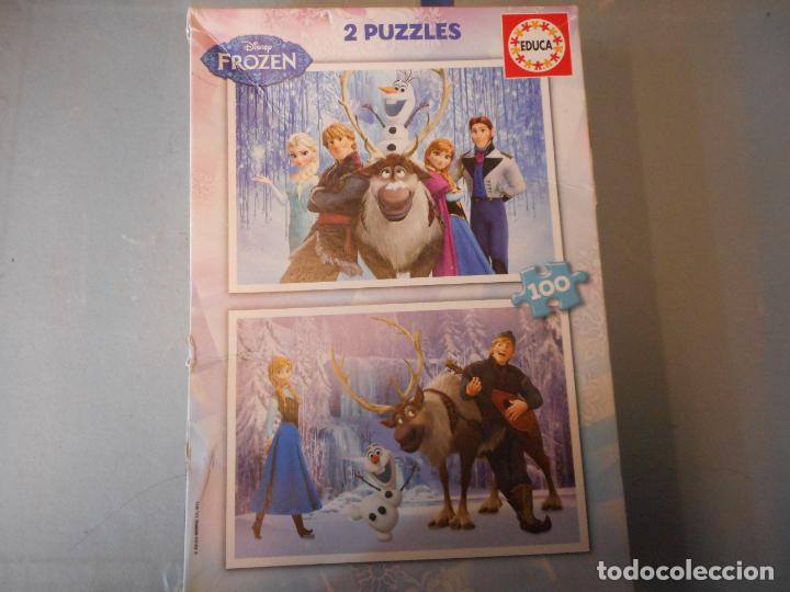 Puzzles: 2 PUZZLES FROZEN DISNEP 40 X 28CM. - Foto 1