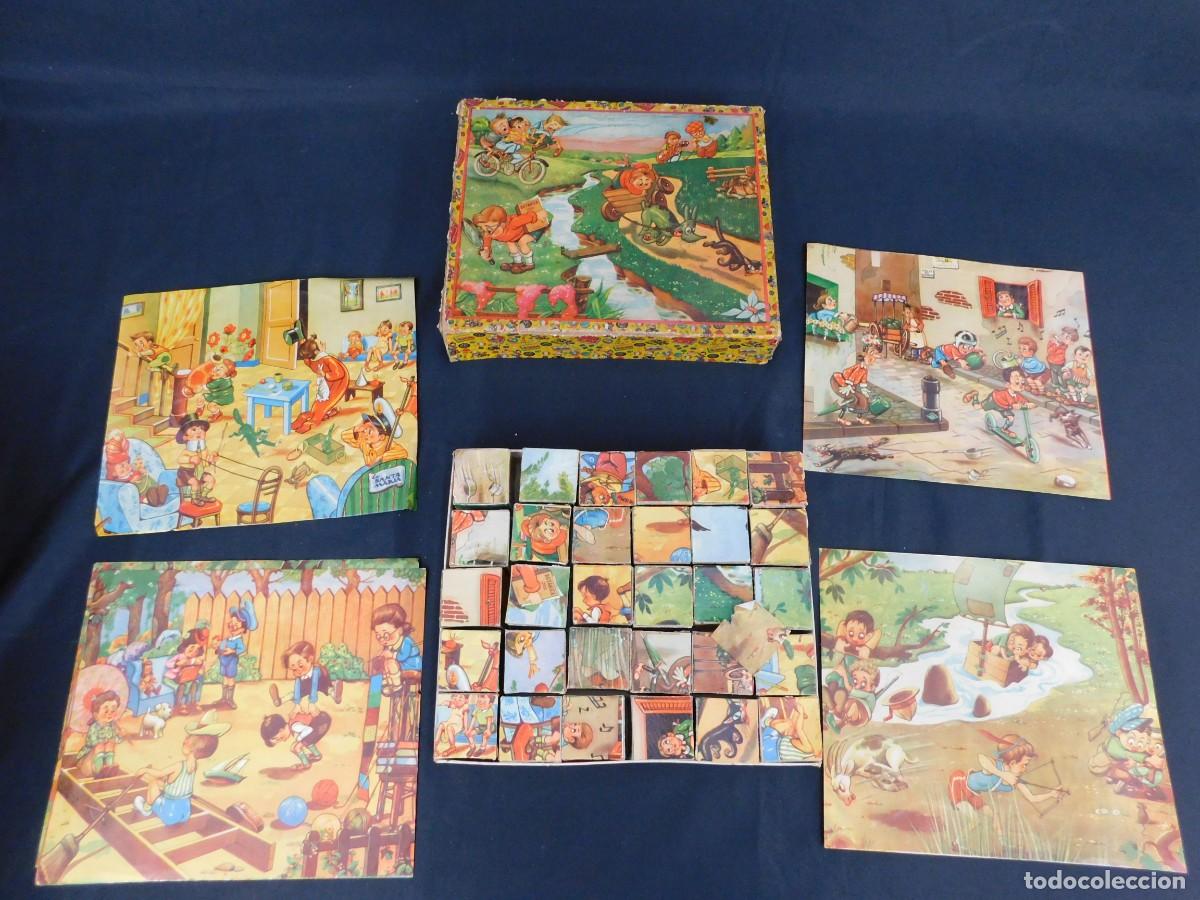Puzzles: ANTIGUO PUZZLE DE CUBOS - Foto 5