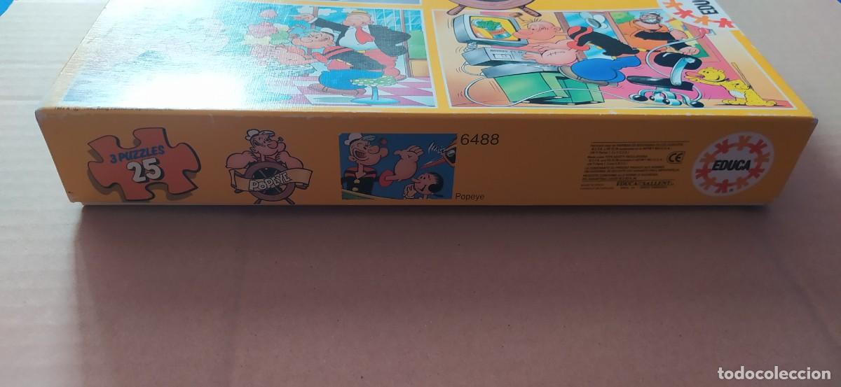Puzzles: PUZZLE POPEYE 3 PUZZLES DE 25 PIEZAS 1992 - Foto 2
