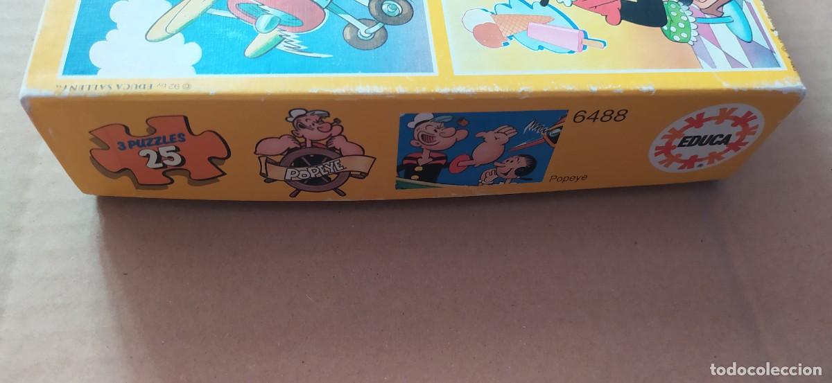 Puzzles: PUZZLE POPEYE 3 PUZZLES DE 25 PIEZAS 1992 - Foto 3