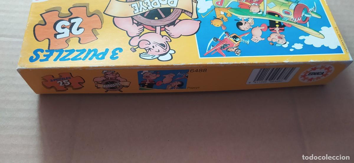 Puzzles: PUZZLE POPEYE 3 PUZZLES DE 25 PIEZAS 1992 - Foto 4