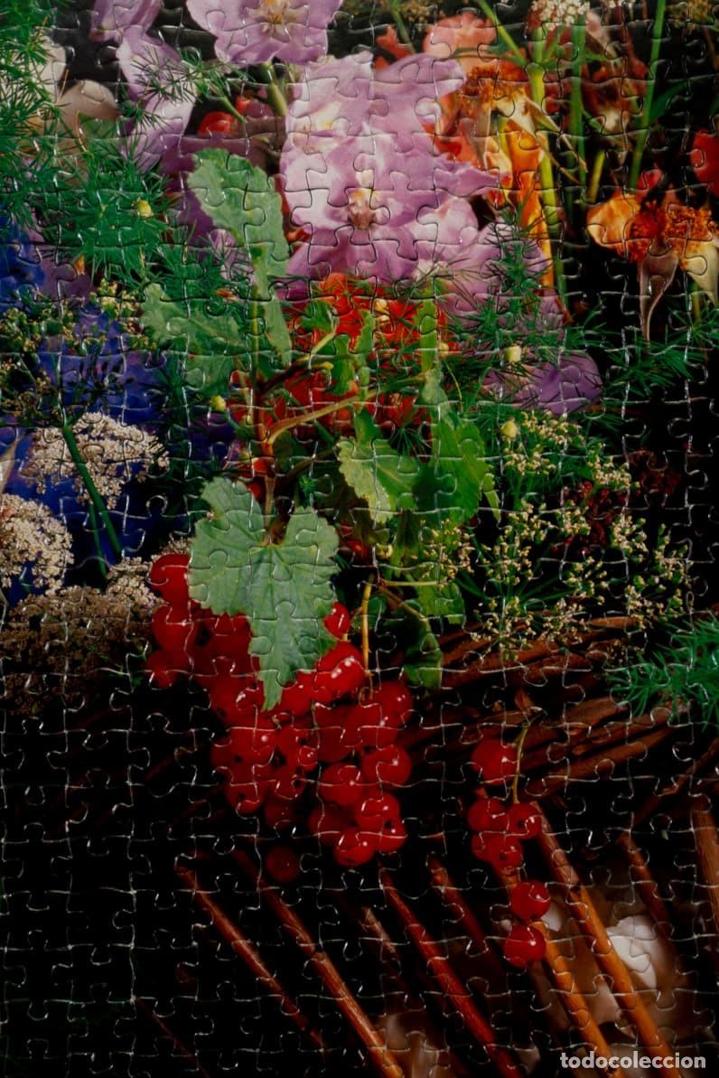 Puzzles: PUZZLE MONTADO Y ENMARCADO BODEGON DE FLORES Y UVAS - Foto 3