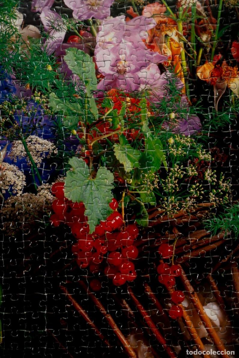 Puzzles: PUZZLE MONTADO Y ENMARCADO BODEGON DE FLORES Y UVAS - Foto 4