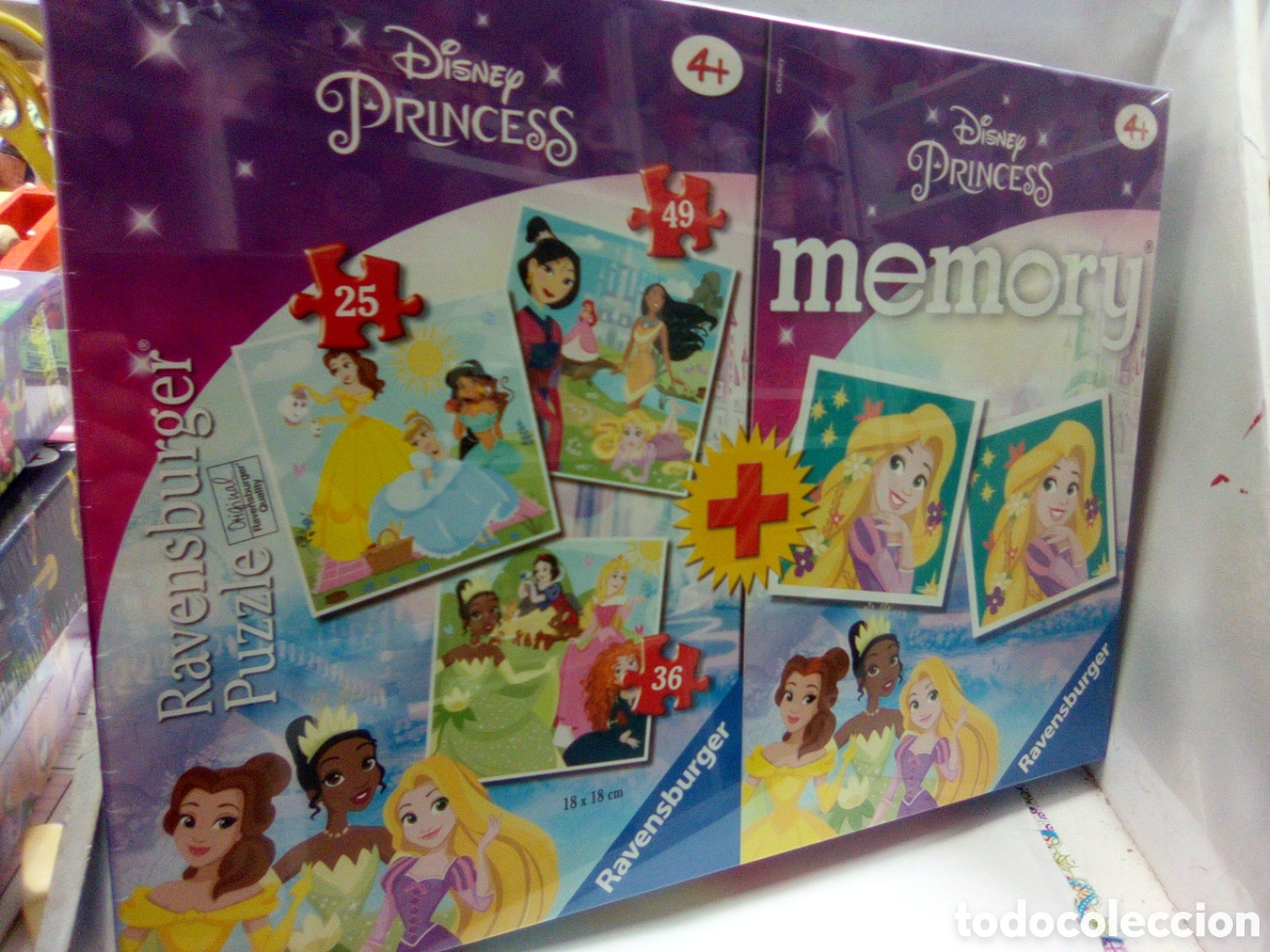 Puzzles: Tres puzzle + memo princess - Foto 1