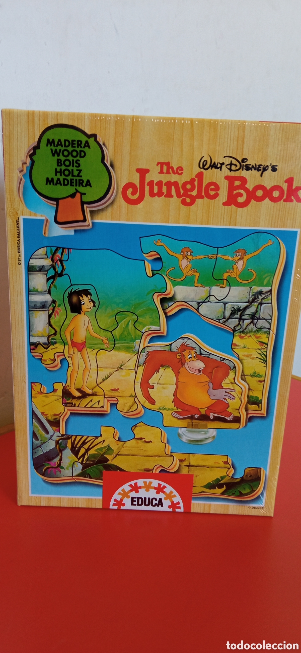 Puzzles: PUZZLE DE MADERA EL LIBRO DE LA SELVA.EDUCA 1997.NUEVO EN CAJA SIN ABRIR. - Foto 1