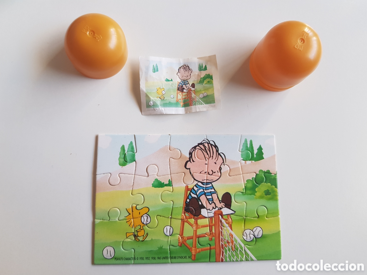 Puzzles: PUZZLE SNOOPY huevo Kinder - Foto 3