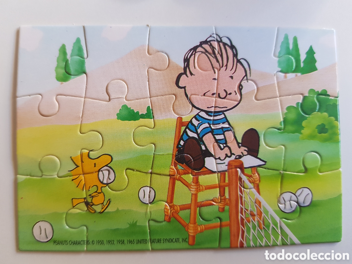 Puzzles: PUZZLE SNOOPY huevo Kinder - Foto 1