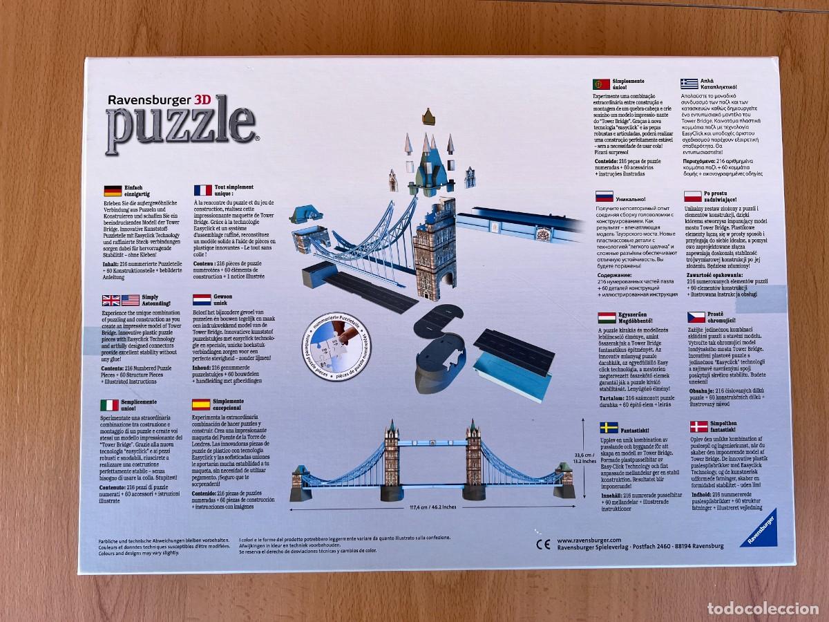 puzzle 3d tower bridge london - ravensburger 21 - Buy Antique puzzles on  todocoleccion