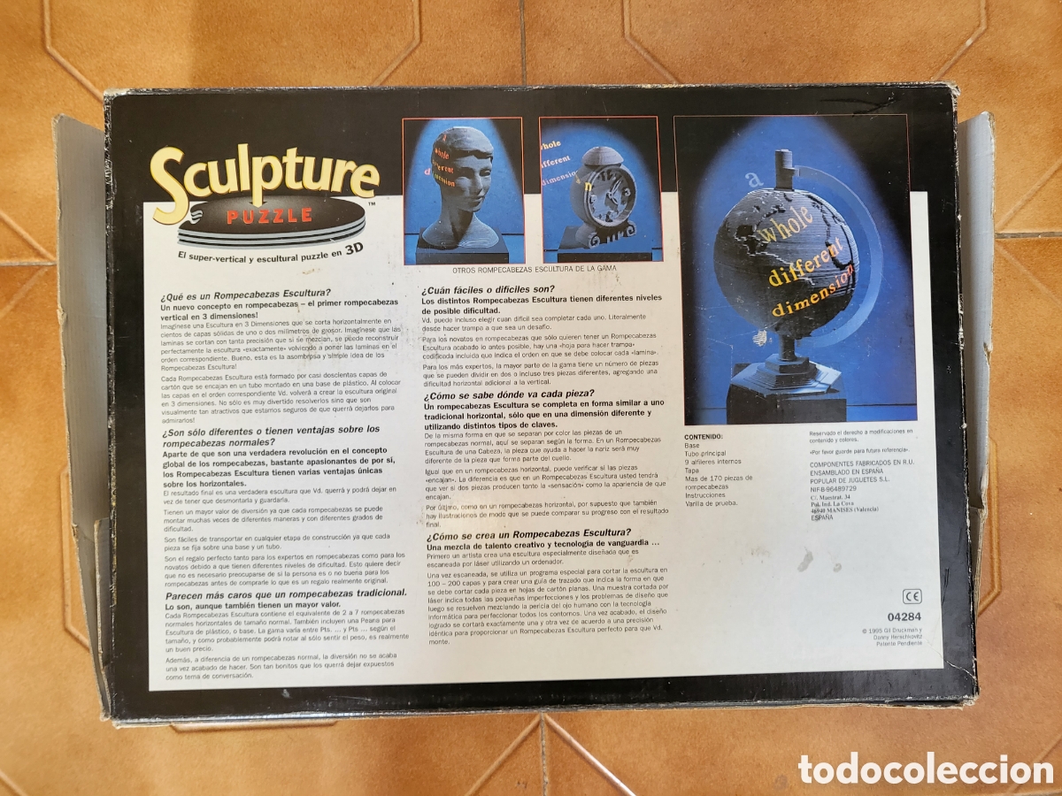 Puzzles: Puzzle 3D SCULPTURE - El globo (ref 04284) de 1995. Completo. - Foto 5