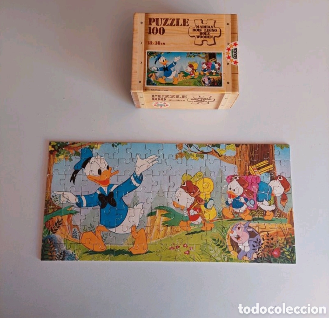 Puzzles: Puzzle 100 de madera. Puzzles Educa a&ntilde;os 80 - Foto 2