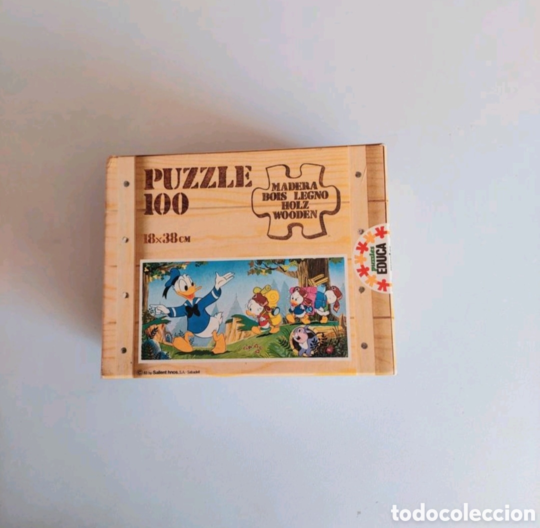 Puzzles: Puzzle 100 de madera. Puzzles Educa a&ntilde;os 80 - Foto 3