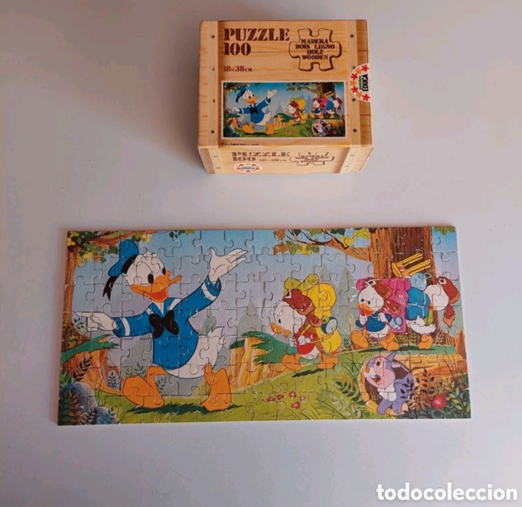 Puzzles: Puzzle 100 de madera. Puzzles Educa a&ntilde;os 80 - Foto 4