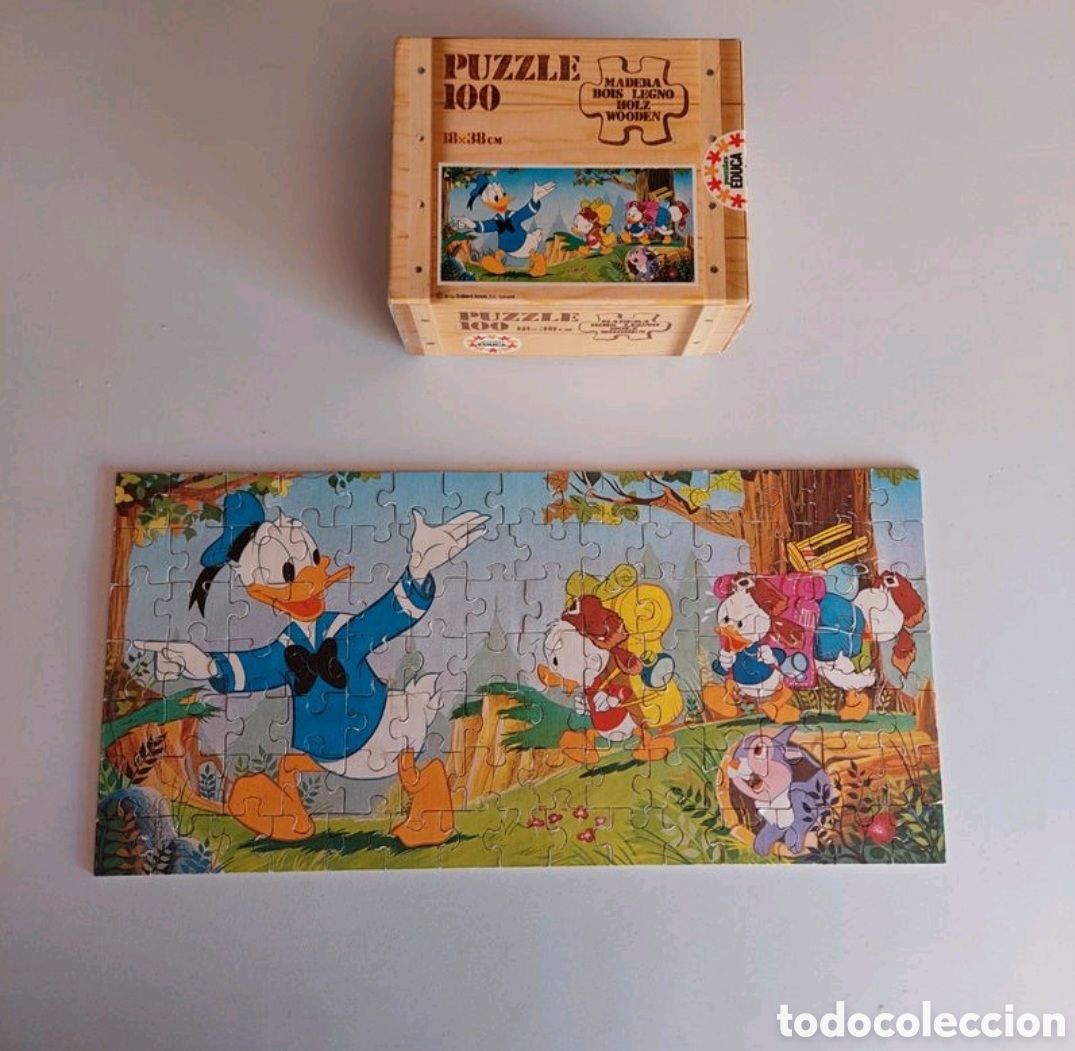 Puzzles: Puzzle 100 de madera. Puzzles Educa a&ntilde;os 80 - Foto 1