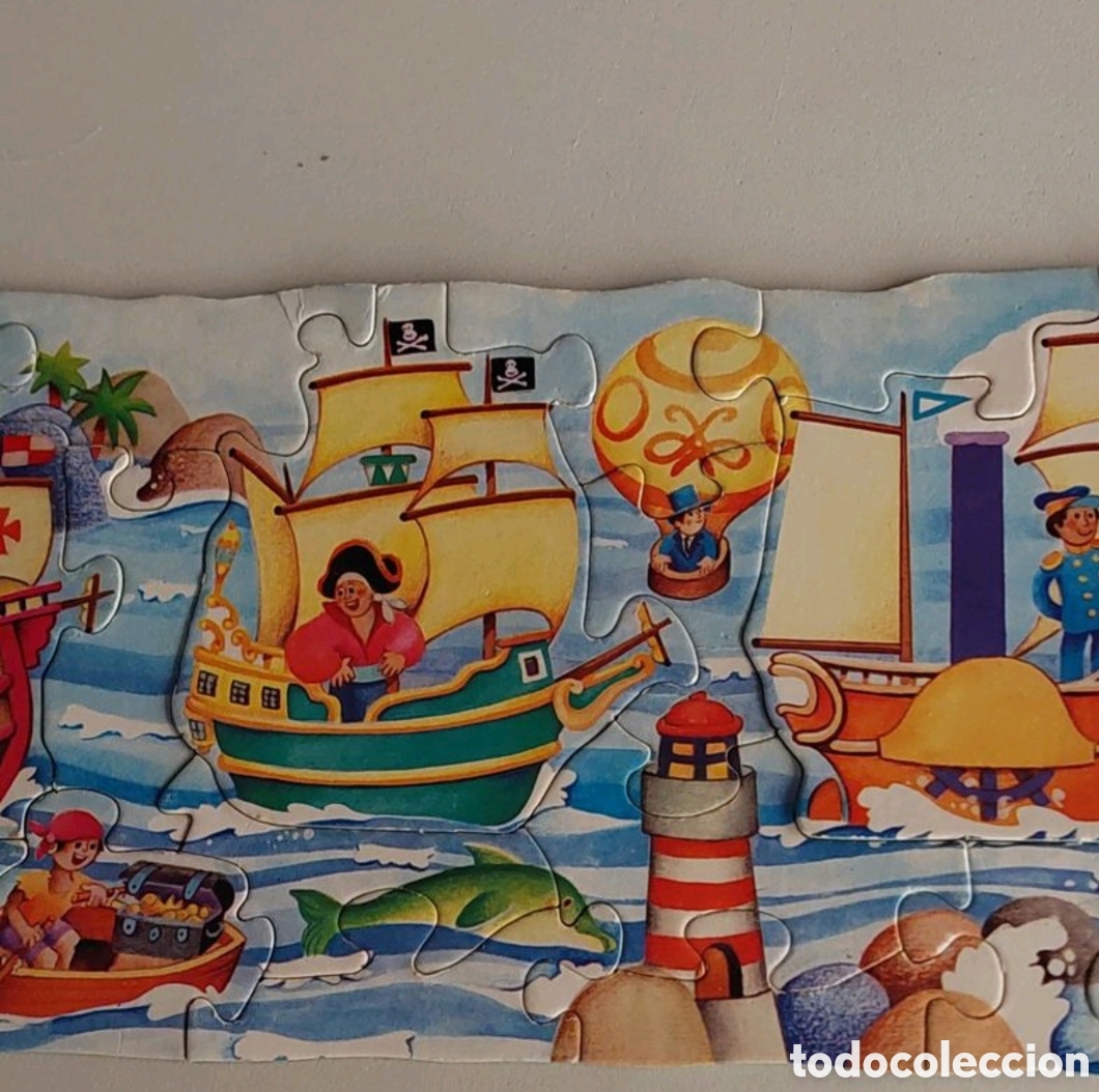 Puzzles: Puzzle gigante barcos Educa Ref.6169 a&ntilde;os 80 - Foto 4