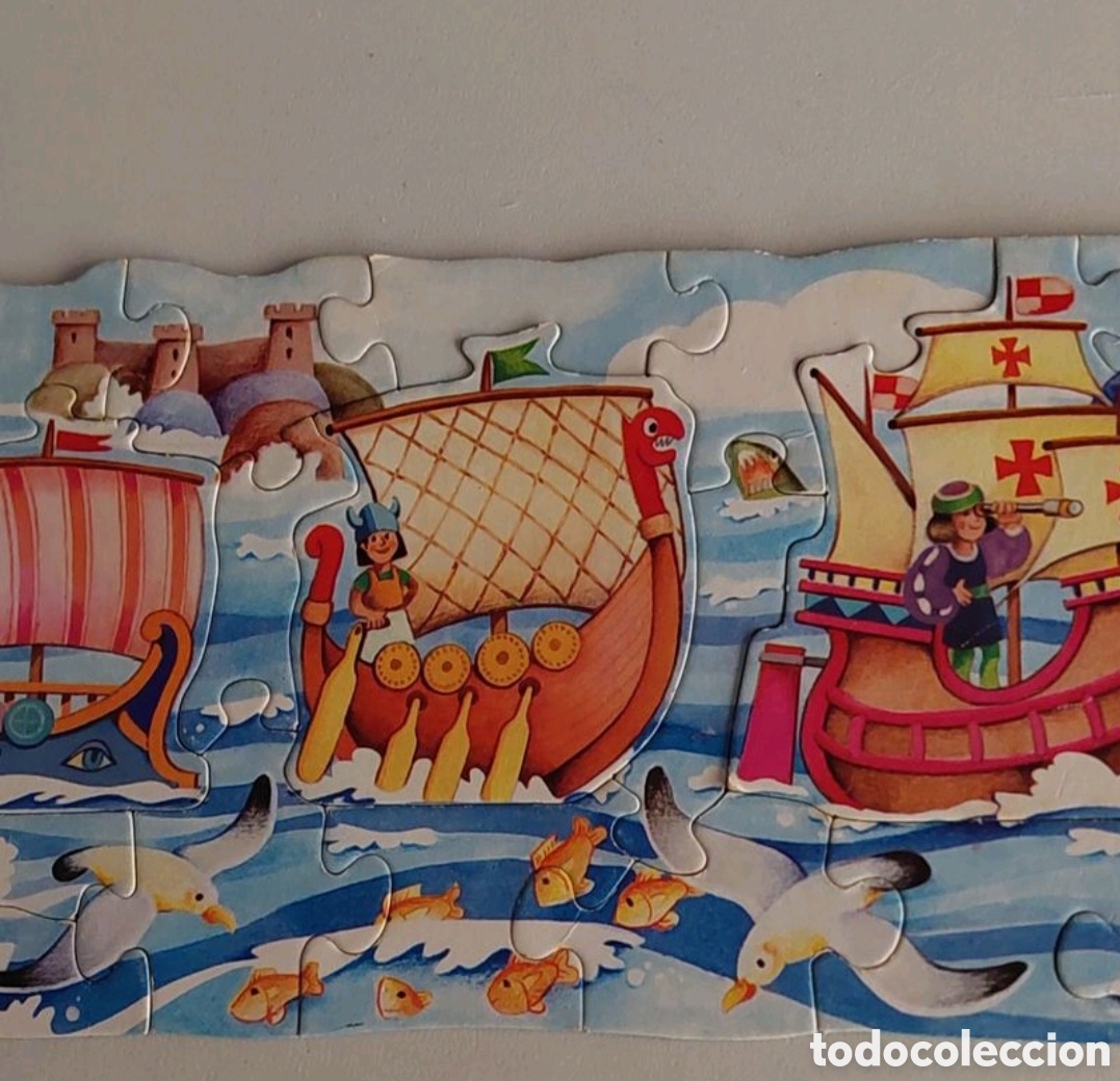 Puzzles: Puzzle gigante barcos Educa Ref.6169 a&ntilde;os 80 - Foto 5