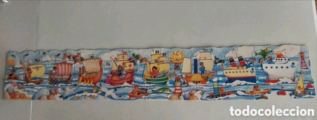 Puzzles: Puzzle gigante barcos Educa Ref.6169 a&ntilde;os 80 - Foto 6