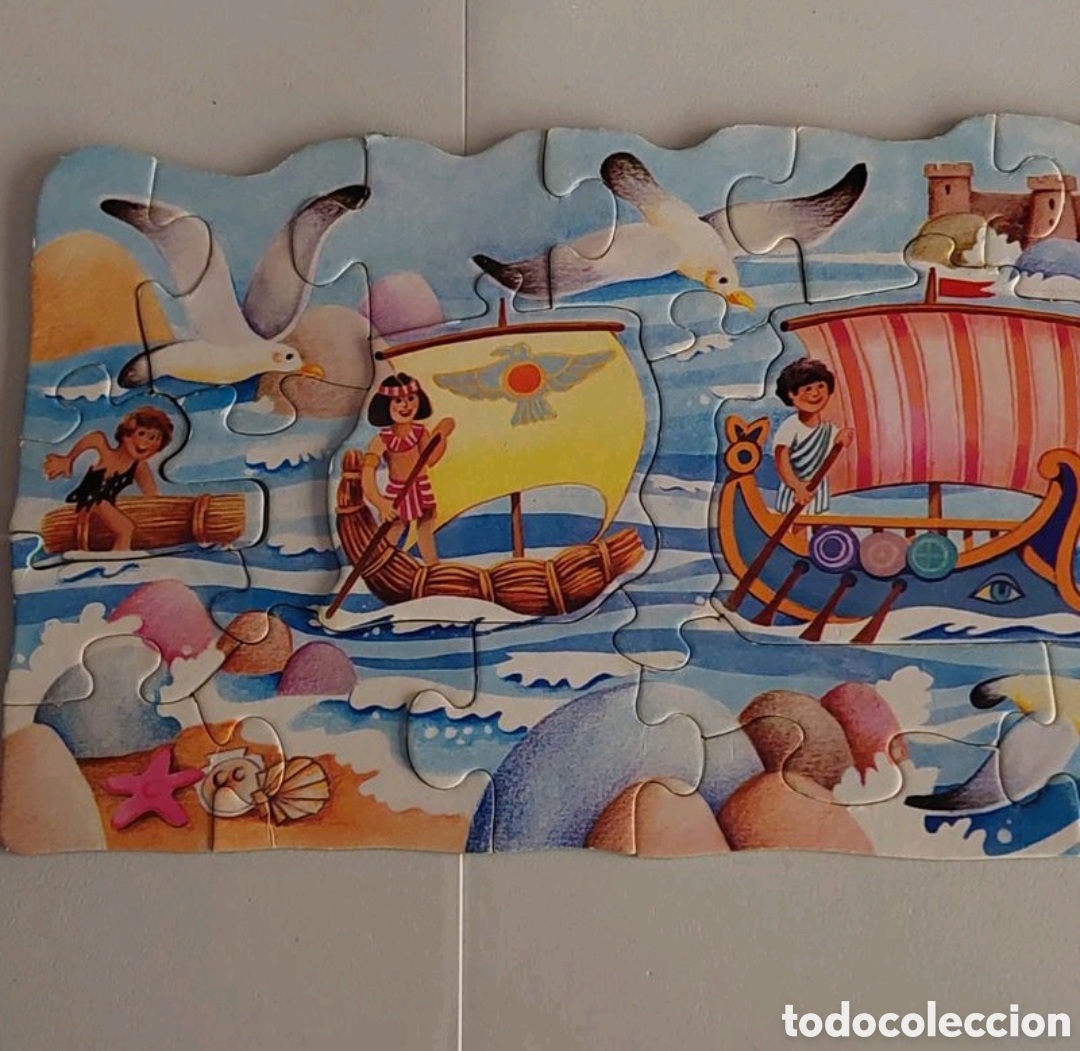 Puzzles: Puzzle gigante barcos Educa Ref.6169 a&ntilde;os 80 - Foto 7