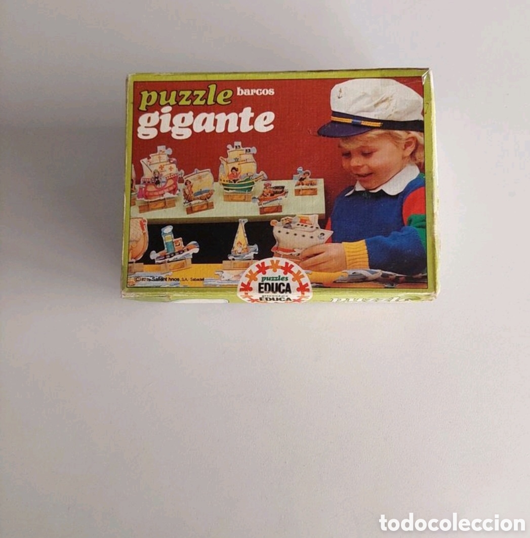 Puzzles: Puzzle gigante barcos Educa Ref.6169 a&ntilde;os 80 - Foto 8