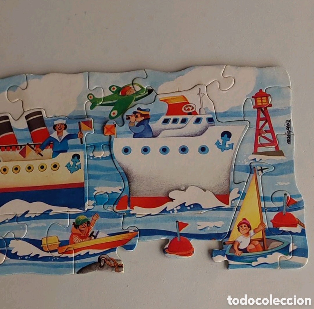 Puzzles: Puzzle gigante barcos Educa Ref.6169 a&ntilde;os 80 - Foto 9