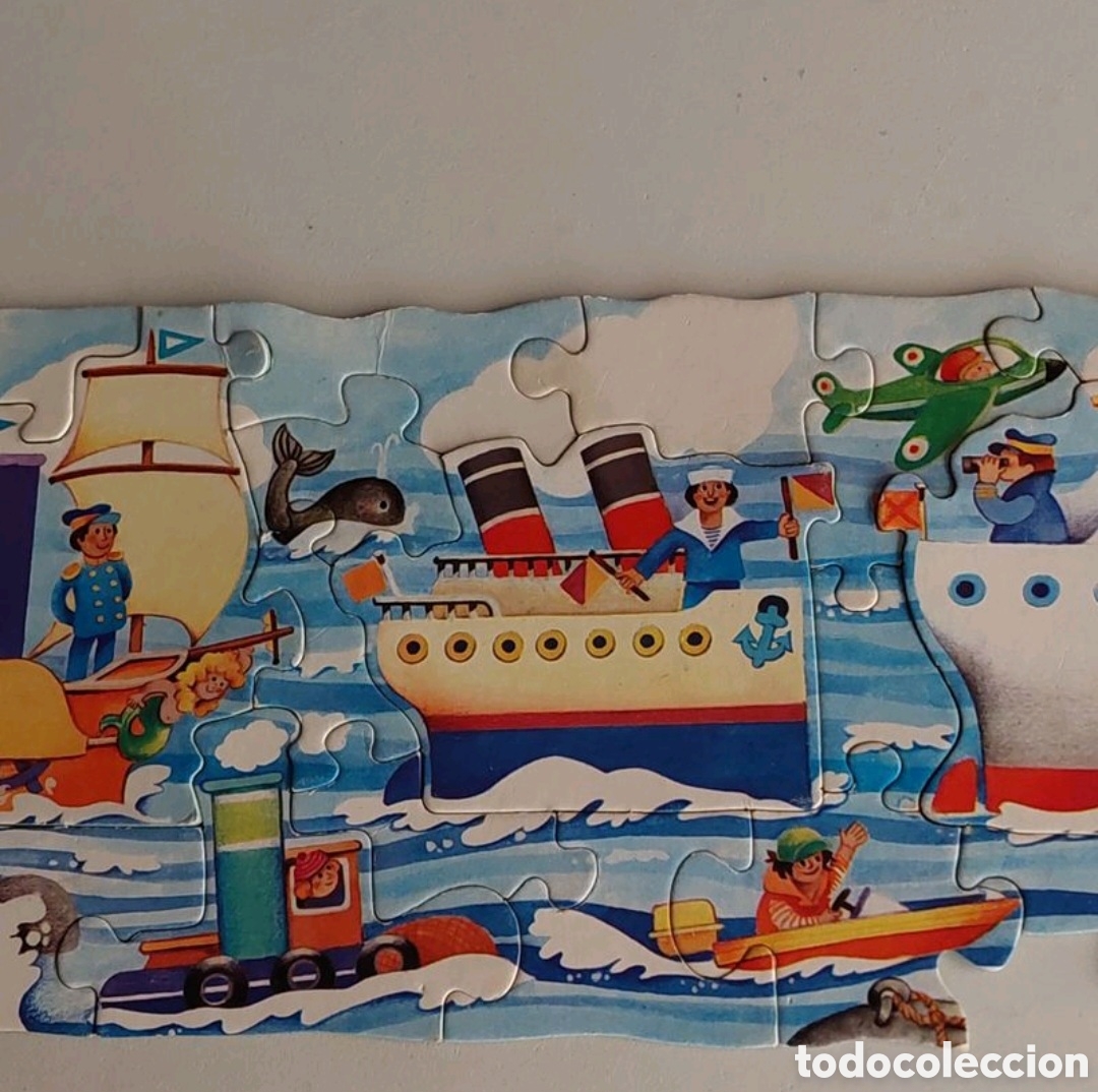 Puzzles: Puzzle gigante barcos Educa Ref.6169 a&ntilde;os 80 - Foto 1