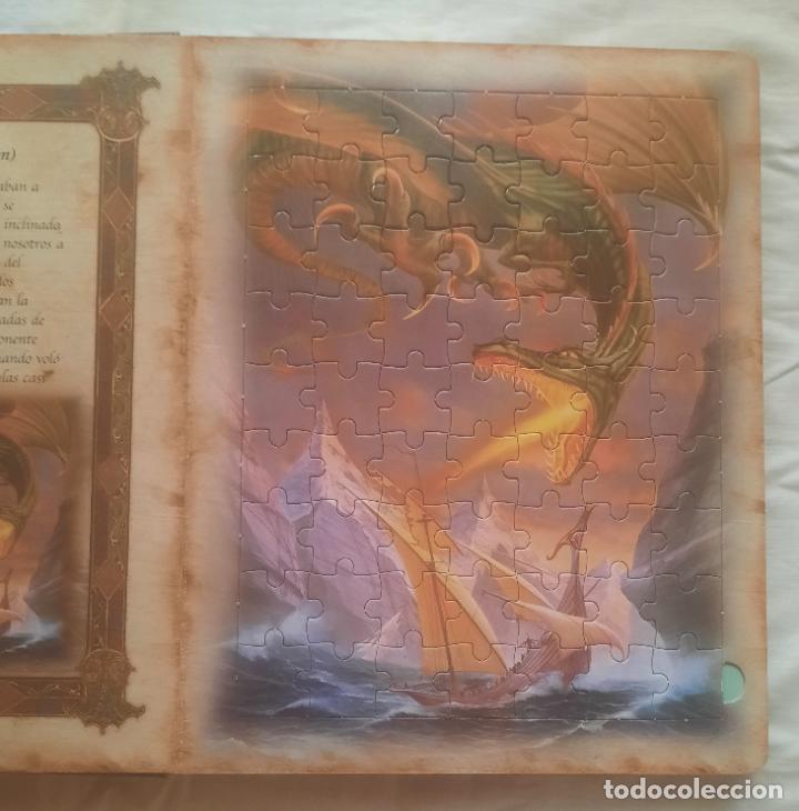 Puzzles: CR&Oacute;NICA DE LOS DRAGONES - LIBRO CON 6 PUZLES DE 63 PIEZAS. - Foto 5