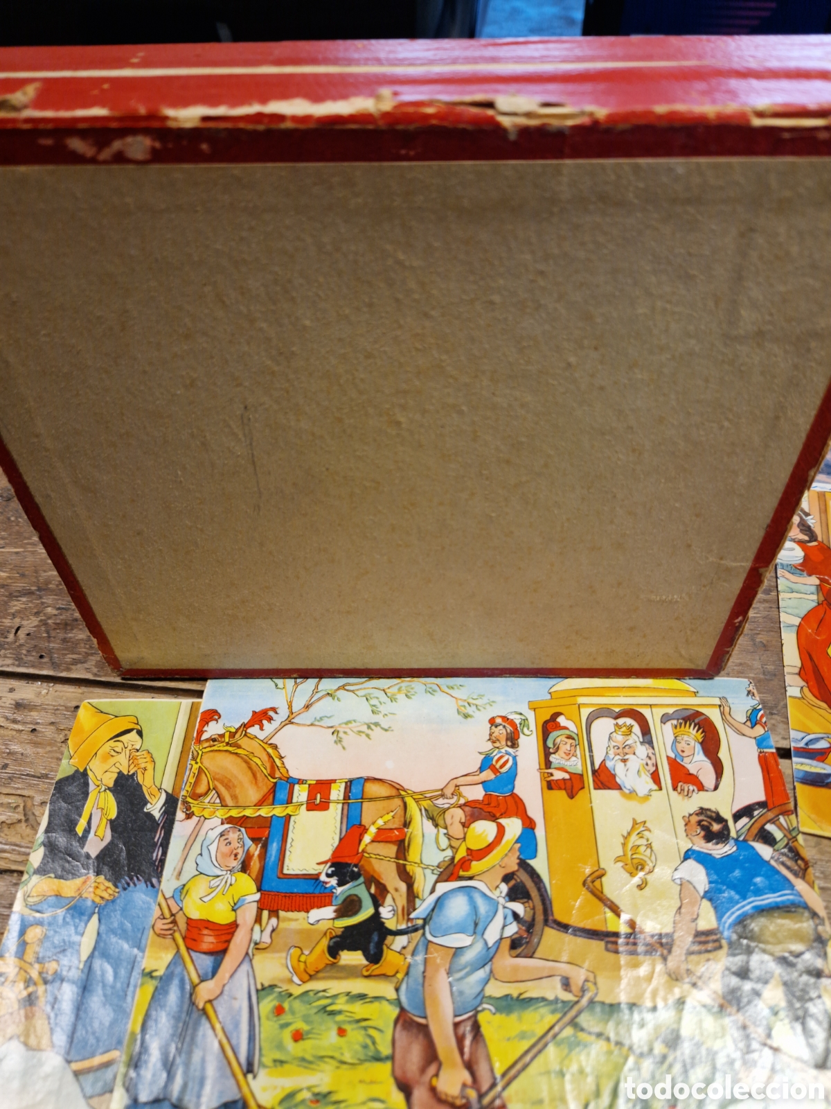 Puzzles: Rompecabezas Blancanieves antiguo de madera y papel - Foto 6