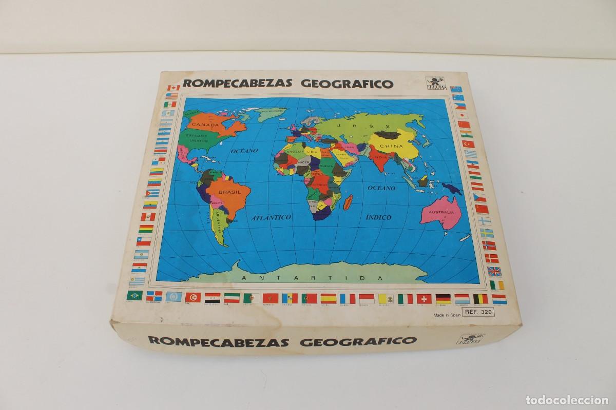 Puzzles: ROMPECABEZAS GEOGRAFICO - JUGUETES BORRAS - REF. 320- MADE IN SPAIN. - Foto 1