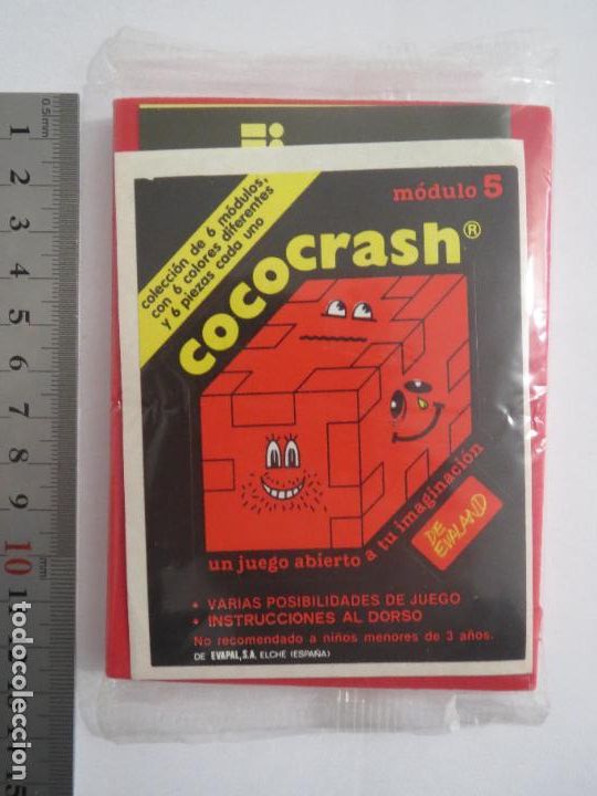 Puzzles: COCOCRASH MODULO 5 ROJO EVALAND 1989 NUEVO CON 2 PAPELETAS COCOPREMIOS E INSTRUCCIONES - Foto 1