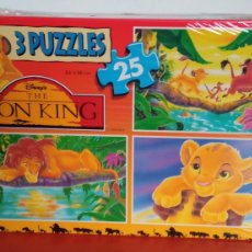 Puzzles: 3 PUZZLES DE 25 PZ. EL REY LEÓN.EDUCA 1994.SIN ABRIR.