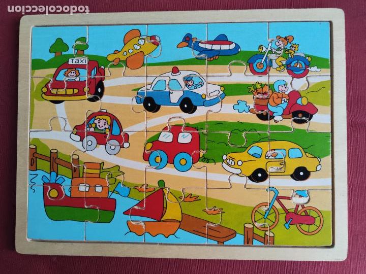 Puzzles: JUEGO DE MADERA - PUZZLE DE VEH&Iacute;CULOS. - Foto 1