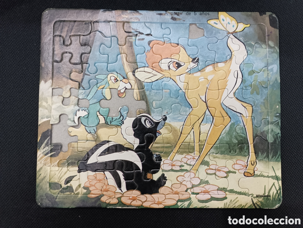Puzzles: 2 puzles incompletos. Tarzan y Bambi - Foto 2