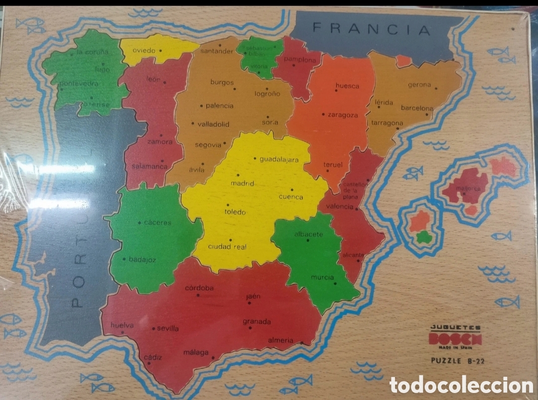 Puzzles: Puzzle de Espa&ntilde;a en madera - Foto 2