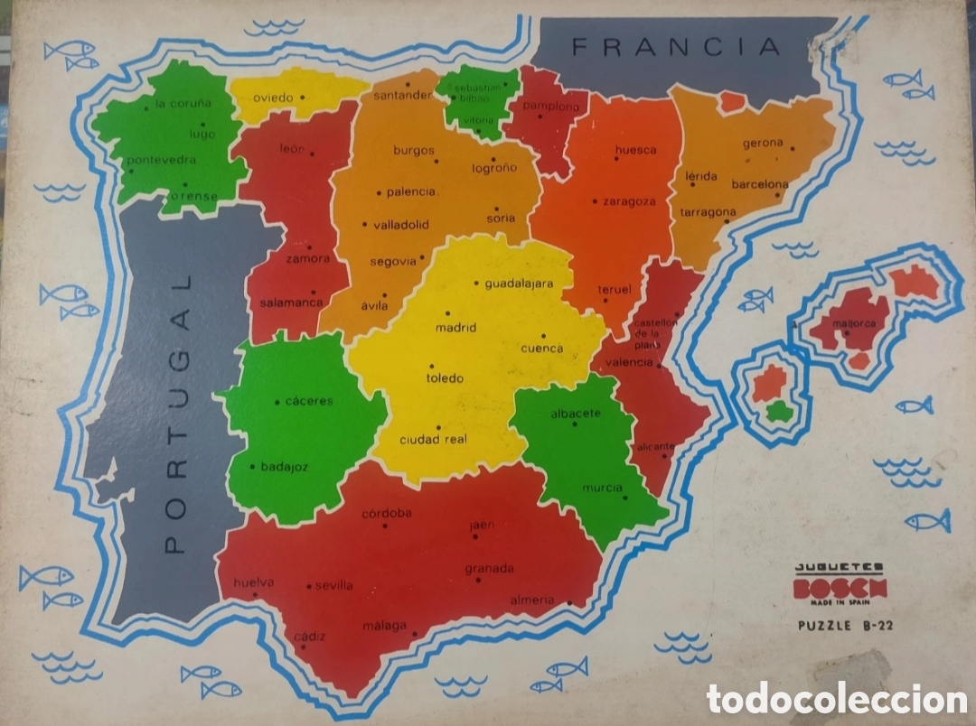Puzzles: Puzzle de Espa&ntilde;a en madera - Foto 1