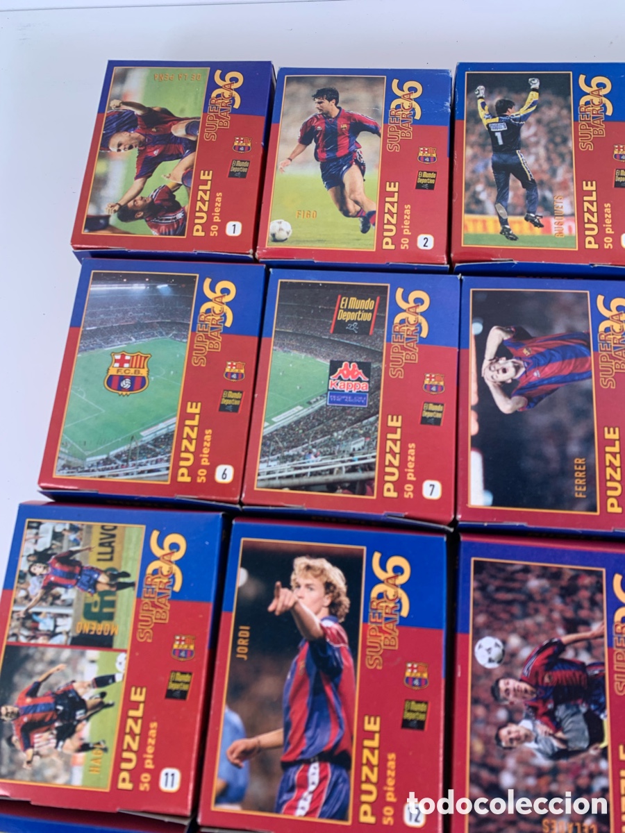 Puzzles: 01_Lote 20 puzzles S&uacute;per Barca 96 Guardiola - Foto 3