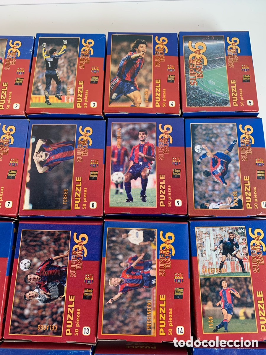 Puzzles: 01_Lote 20 puzzles S&uacute;per Barca 96 Guardiola - Foto 4