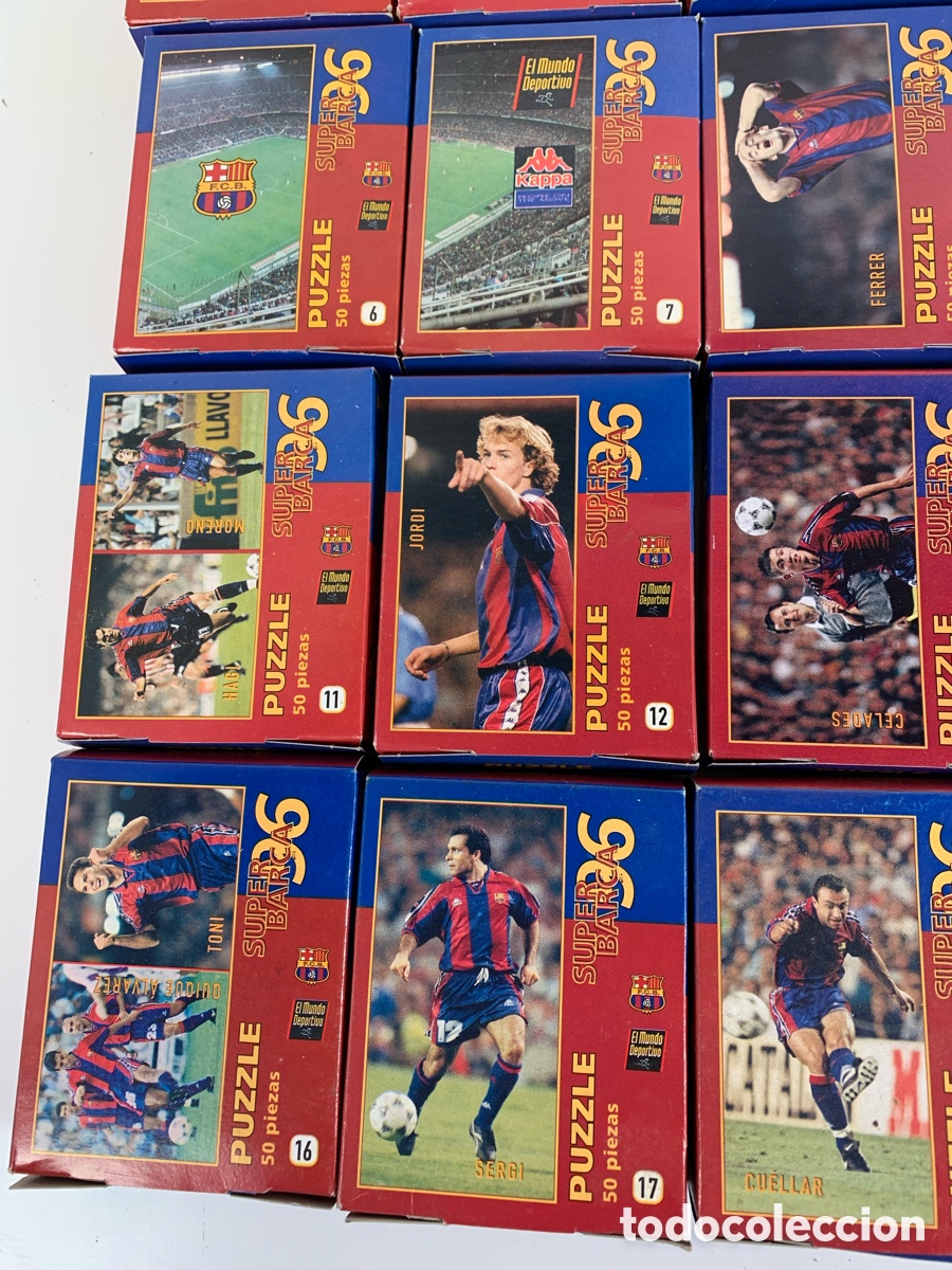 Puzzles: 01_Lote 20 puzzles S&uacute;per Barca 96 Guardiola - Foto 6