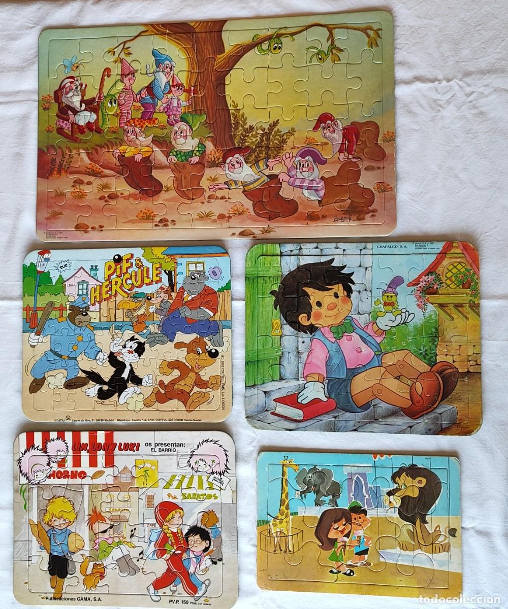 Puzzles: CINCO PUZZLES A&Ntilde;OS 80. - Foto 1