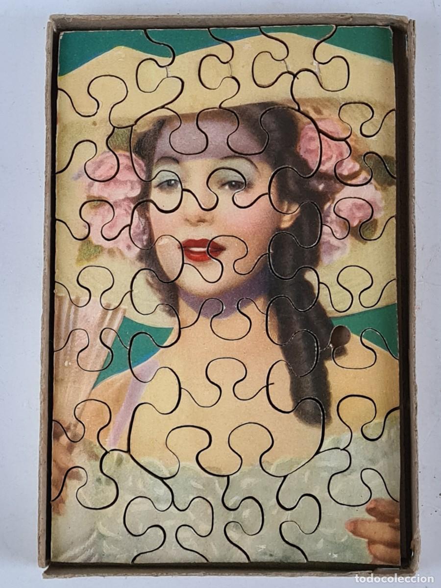 Puzzles: Antiguo Puzzle de Madera Loretta Young - Actriz Cine Cl&aacute;sico - Foto 9