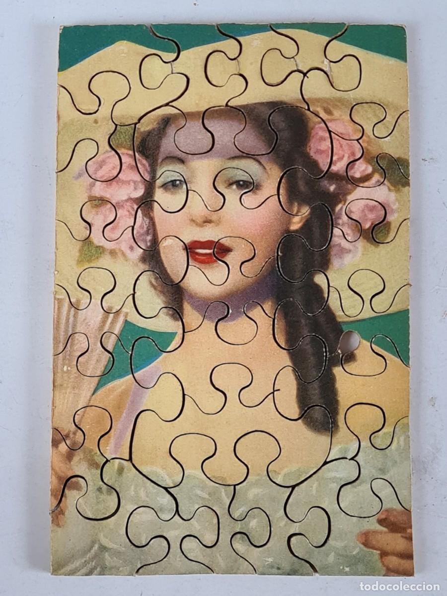 Puzzles: Antiguo Puzzle de Madera Loretta Young - Actriz Cine Cl&aacute;sico - Foto 10