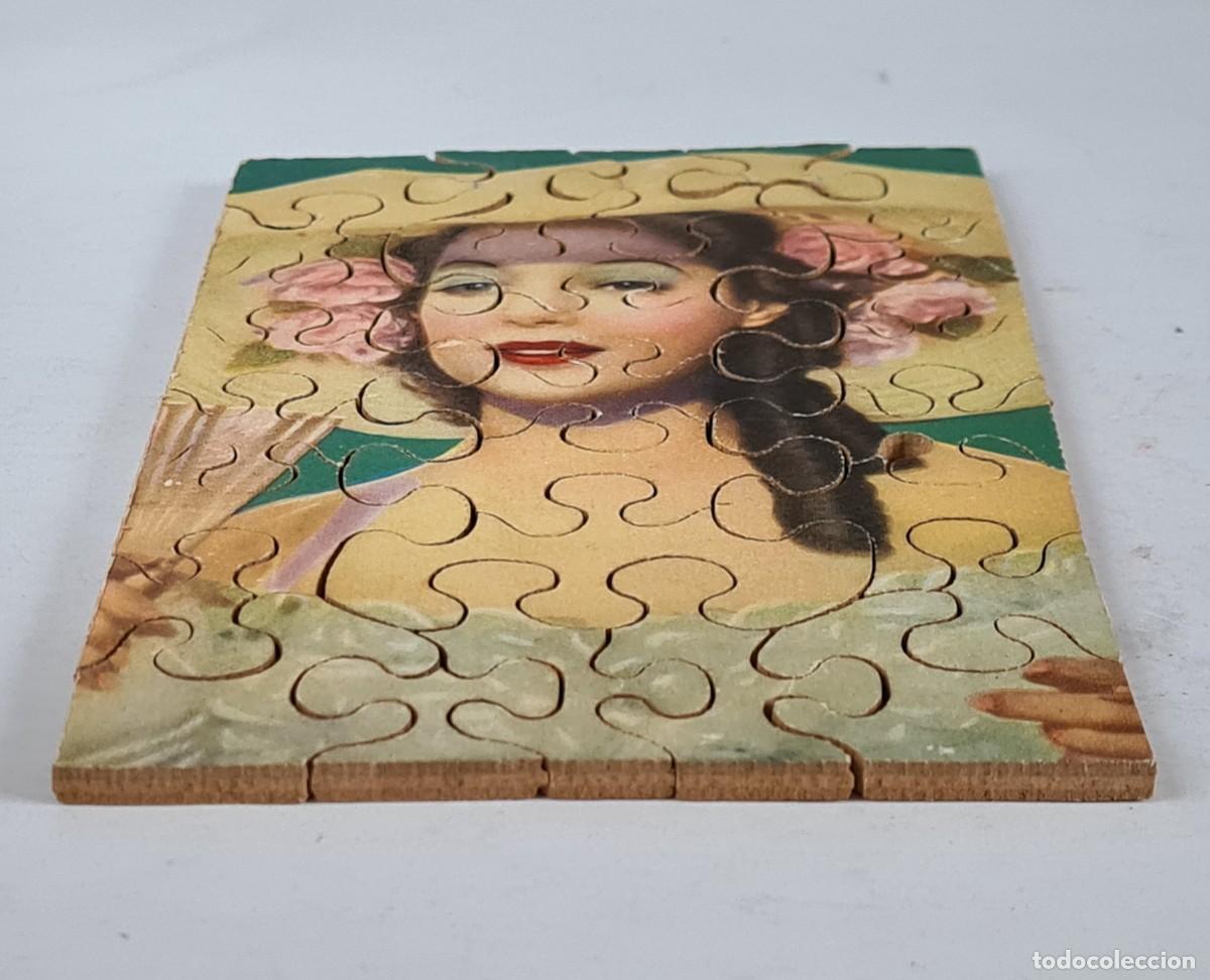 Puzzles: Antiguo Puzzle de Madera Loretta Young - Actriz Cine Cl&aacute;sico - Foto 12