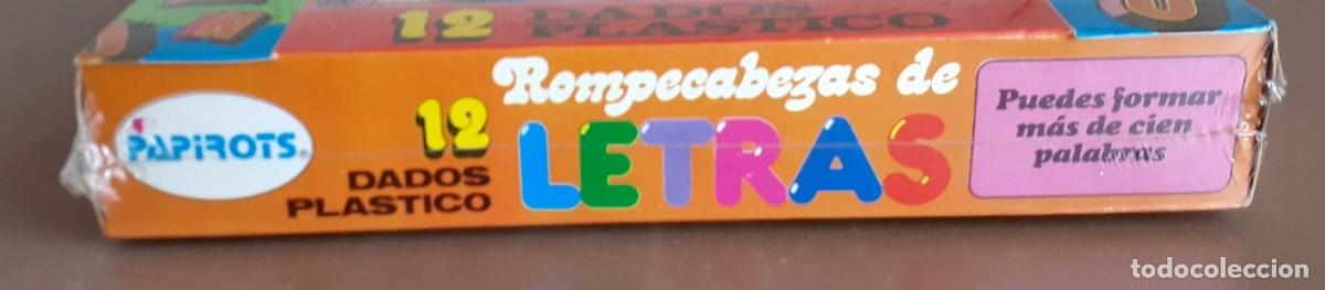 Puzzles: Rompecabezas de letras 12 dados pl&aacute;sticos - Papirotas - Foto 2