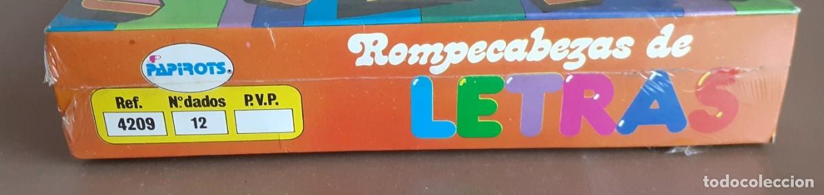Puzzles: Rompecabezas de letras 12 dados pl&aacute;sticos - Papirotas - Foto 5