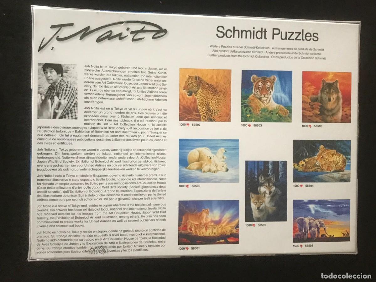 Puzzles: PUZZLE 1000 PIEZAS - J. NAITO - LOBOS - SCHMIDT - PRECINTADO - Foto 2