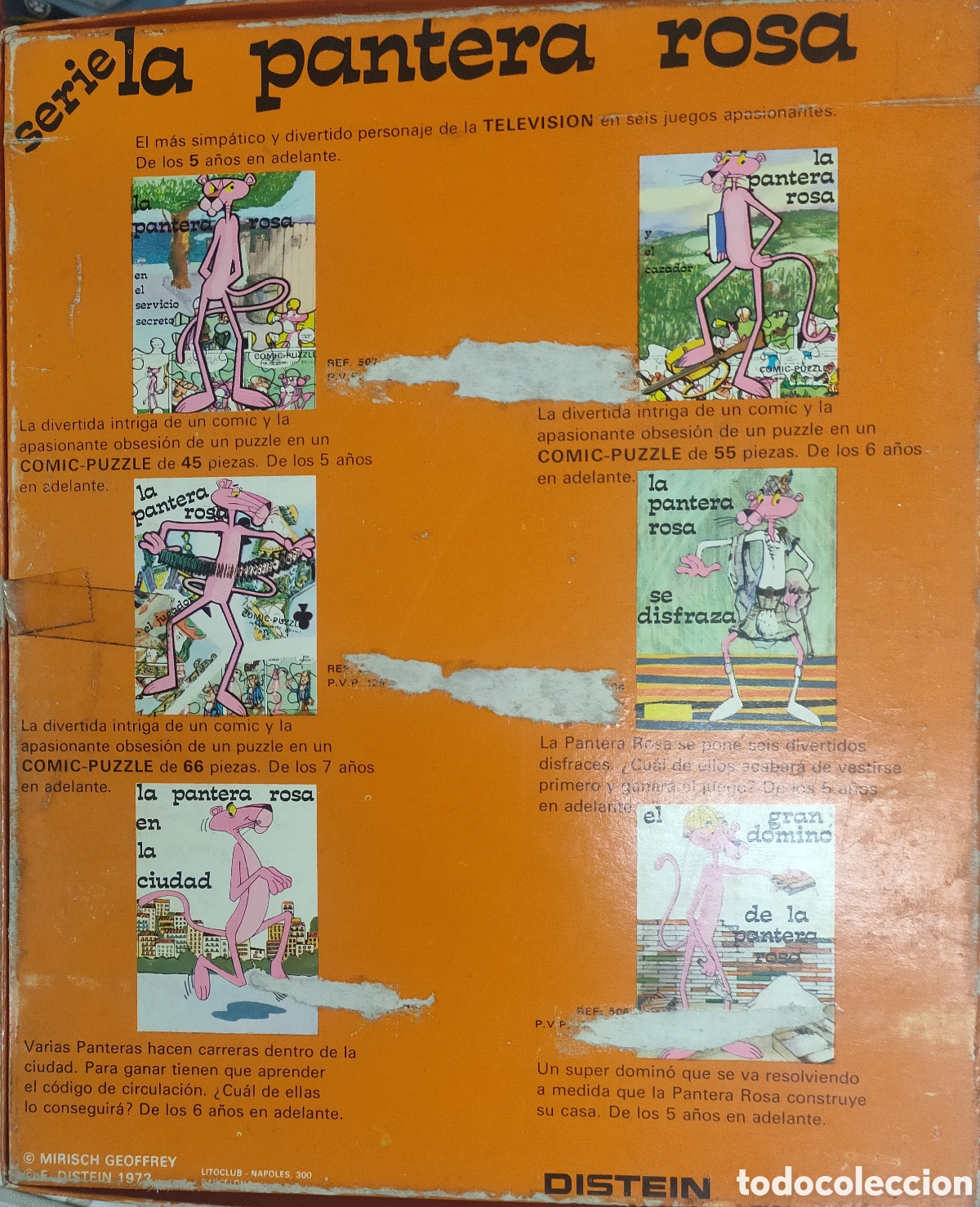Puzzles: 2 estra&ntilde;os puzzles de la pantera rosa marca Distein - Foto 5