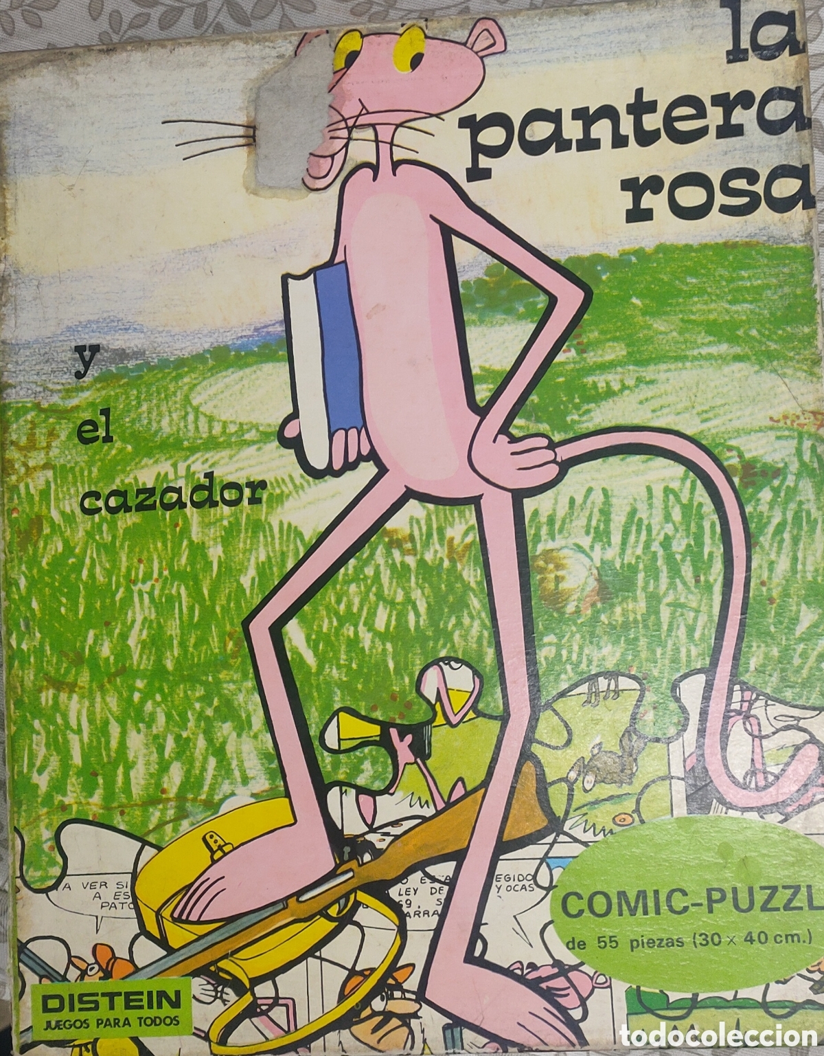 Puzzles: 2 estra&ntilde;os puzzles de la pantera rosa marca Distein - Foto 1
