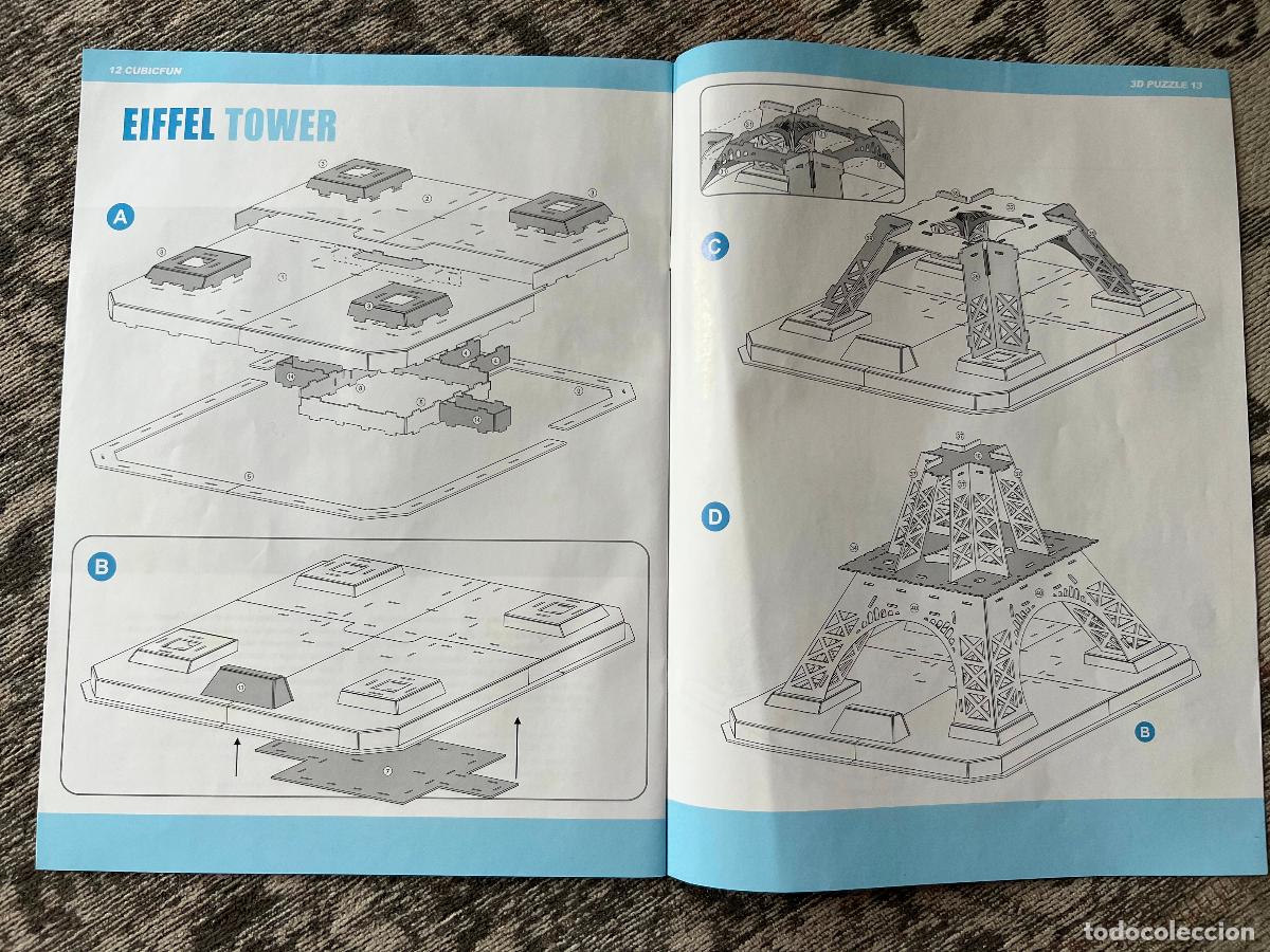 Puzzles: CubicFun Torre Eiffel 3D PUZZLE - Foto 4