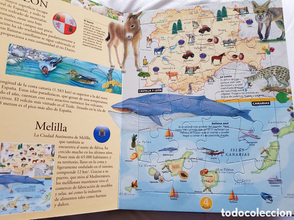 Puzzles: DIVERTIDO LIBRO PUZLE DE ANIMALES - Foto 3