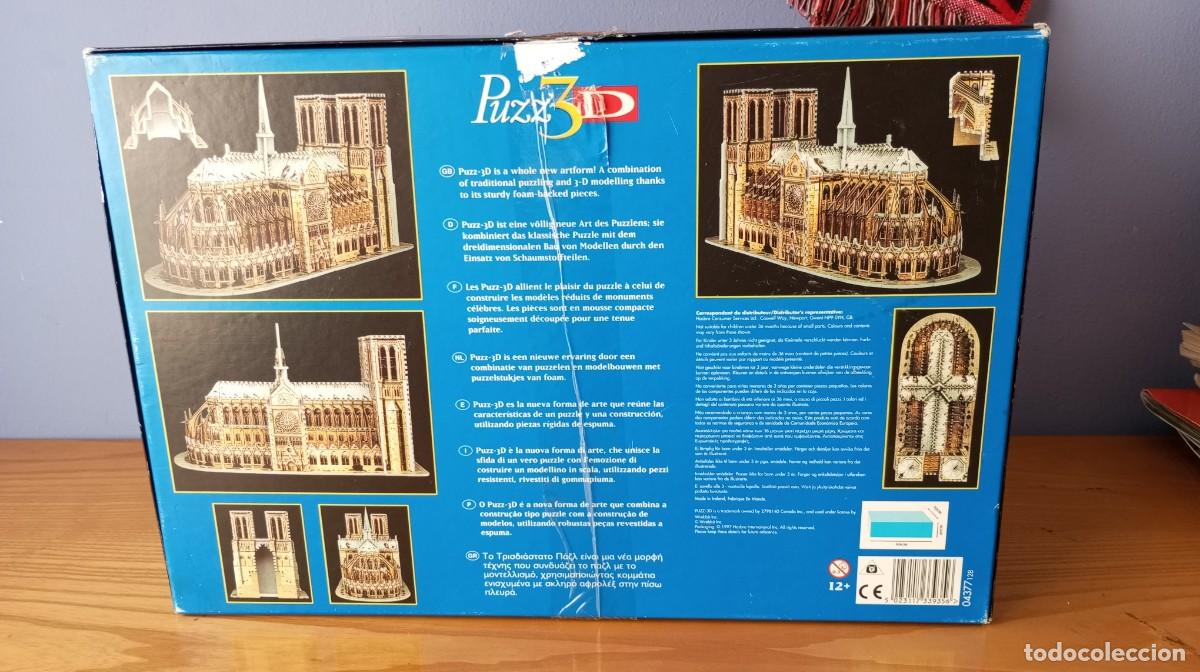 Puzzles: Puzzle 3D Notre Dame MB 952 piezas - Foto 2