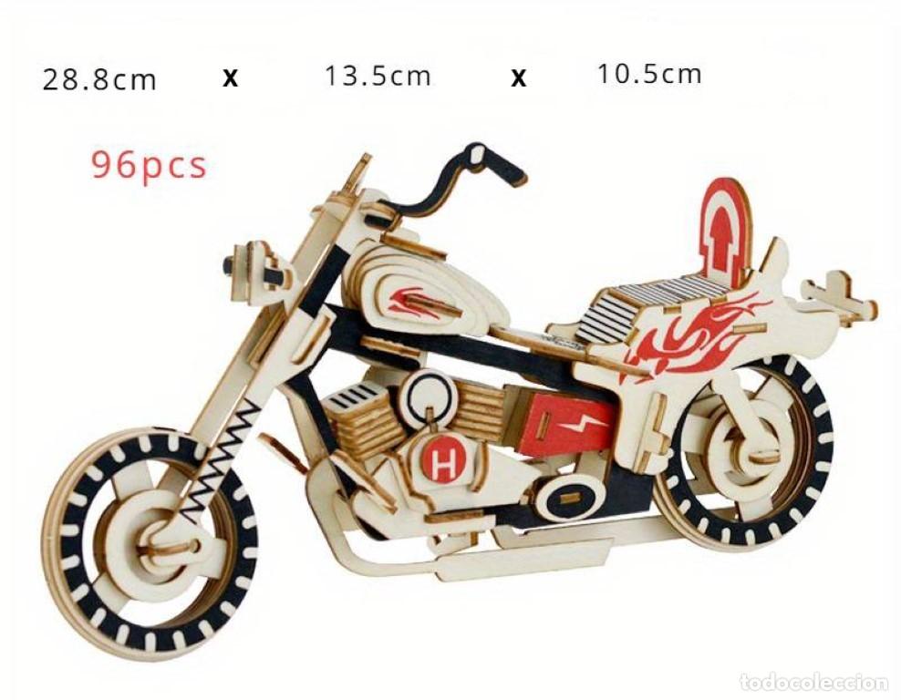 Puzzles: Rompecabezas De Moto en Madera En 3D - Foto 1