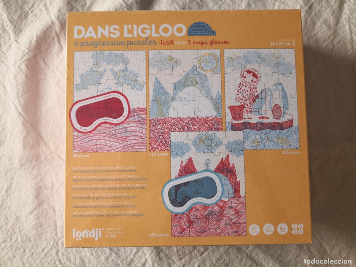 Puzzles: PUZZLE DANS LIGLOO 4 PUZZLES PROGRESIVOS CON 2 GAFAS M&Aacute;GICAS LONDJI SIN DESPRECINTAR - Foto 2